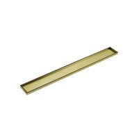 Linear Floor Grate 316 SS Tile Insert 100mm x 26mm (per metre) BRUSHED GOLD