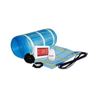 Thermonet EZ Under Tile 1 sqm 150 Watts Heating Kit inc Dual Thermostat (2m x 0.5m Adhesive Mat)